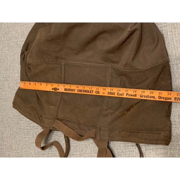 Baggu Large Canvas Tote Bag Dark‎ Brown Travel Weekender Carryall - Picture 5 of 10